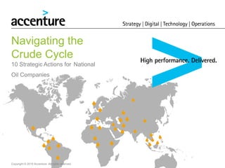 Navigating the
Crude Cycle
10 Strategic Actions for National
Oil Companies
Copyright © 2015 Accenture All rights reserved.
 