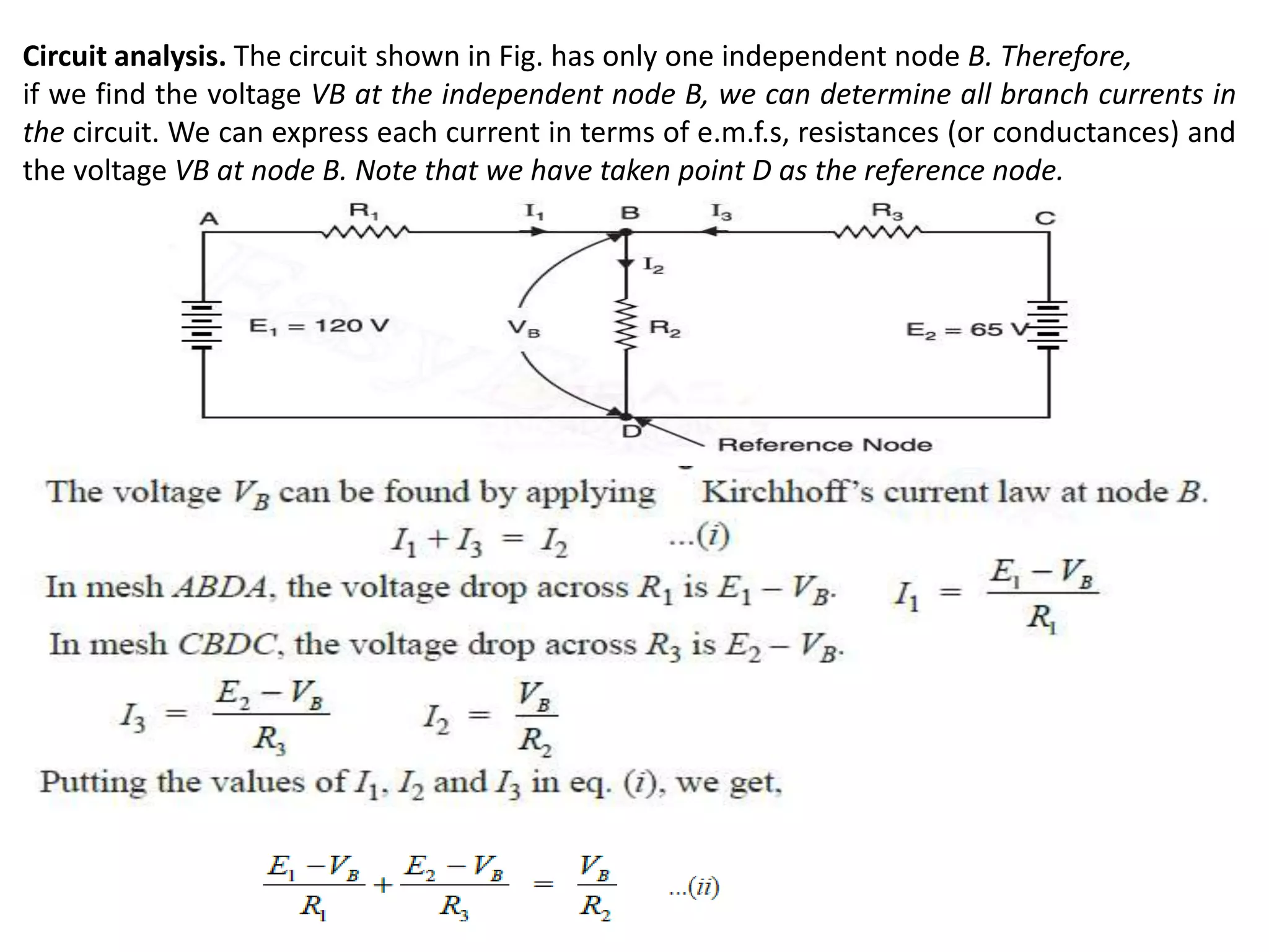 Nodal analysis and mesh analysis | PPTX