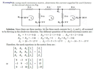 Nodal analysis and mesh analysis | PPTX