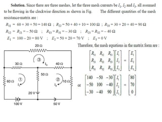 Nodal analysis and mesh analysis | PPTX