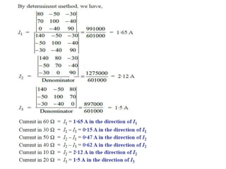 Nodal analysis and mesh analysis | PPTX