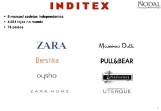 2
 8 marcas/ cadeias independentes
 4.681 lojas no mundo
 74 países
 