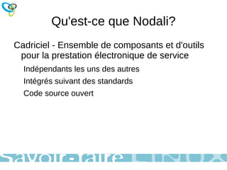 Pourquoi Nodali? Démo 