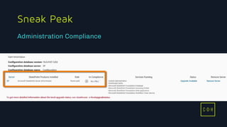 C D H
Sneak Peak
Administration Compliance
C D H
 