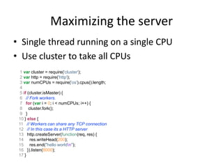 Node vs. Apache
 