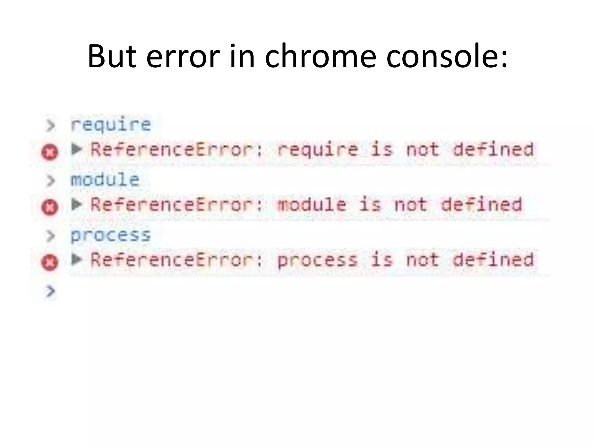 But error in chrome console:

 