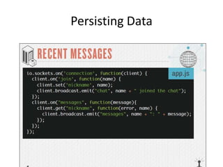 Persisting Data

 