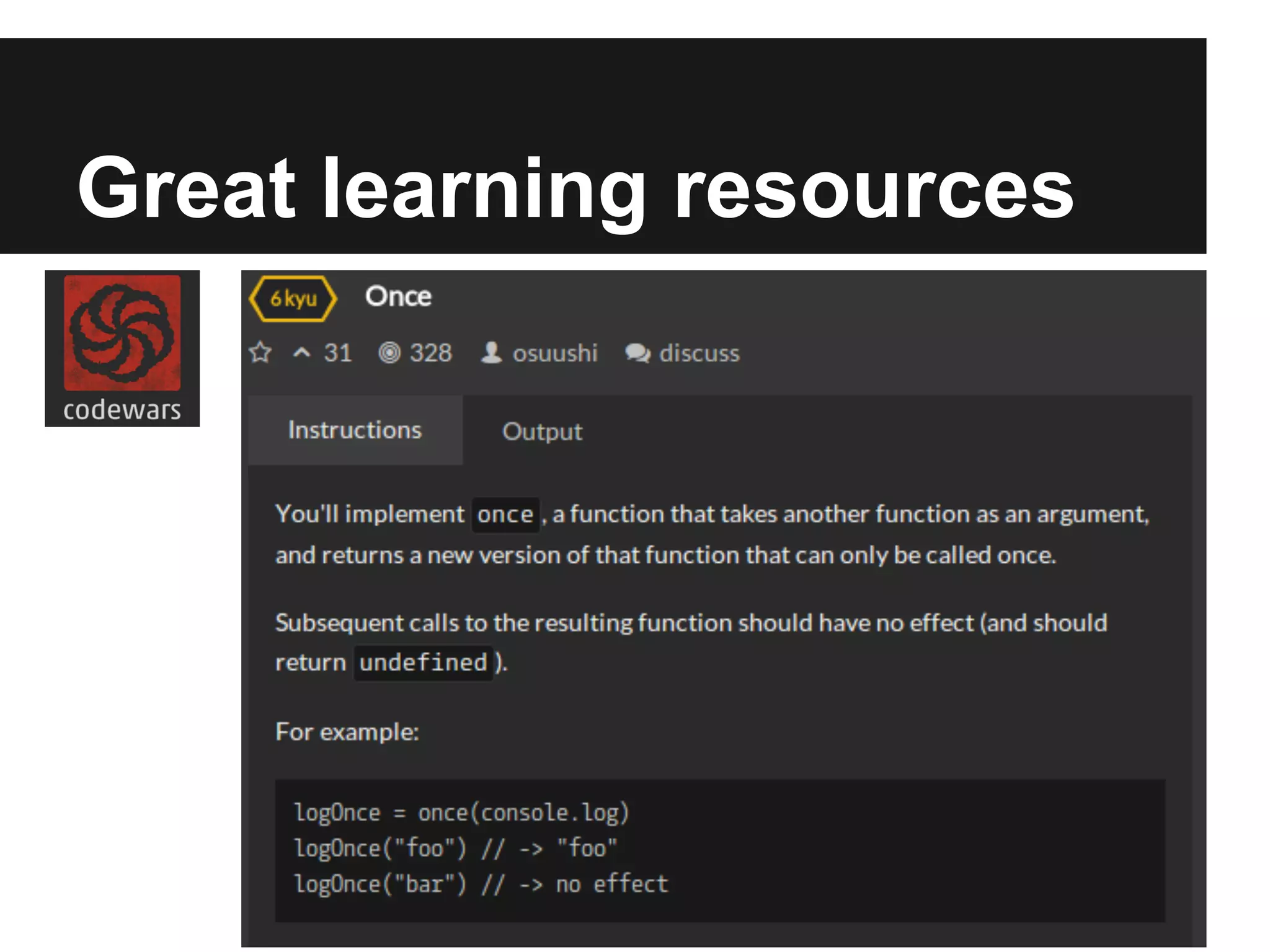 Great learning resources
 