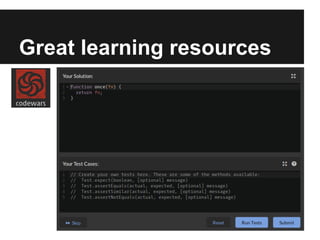 Great learning resources
 
