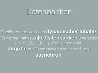 Middleware
Request
Response
func(req,res, next)
func(req,res, next)
func(req,res, next)
 