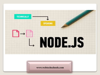 Node.js tutoria for beginner | PPT