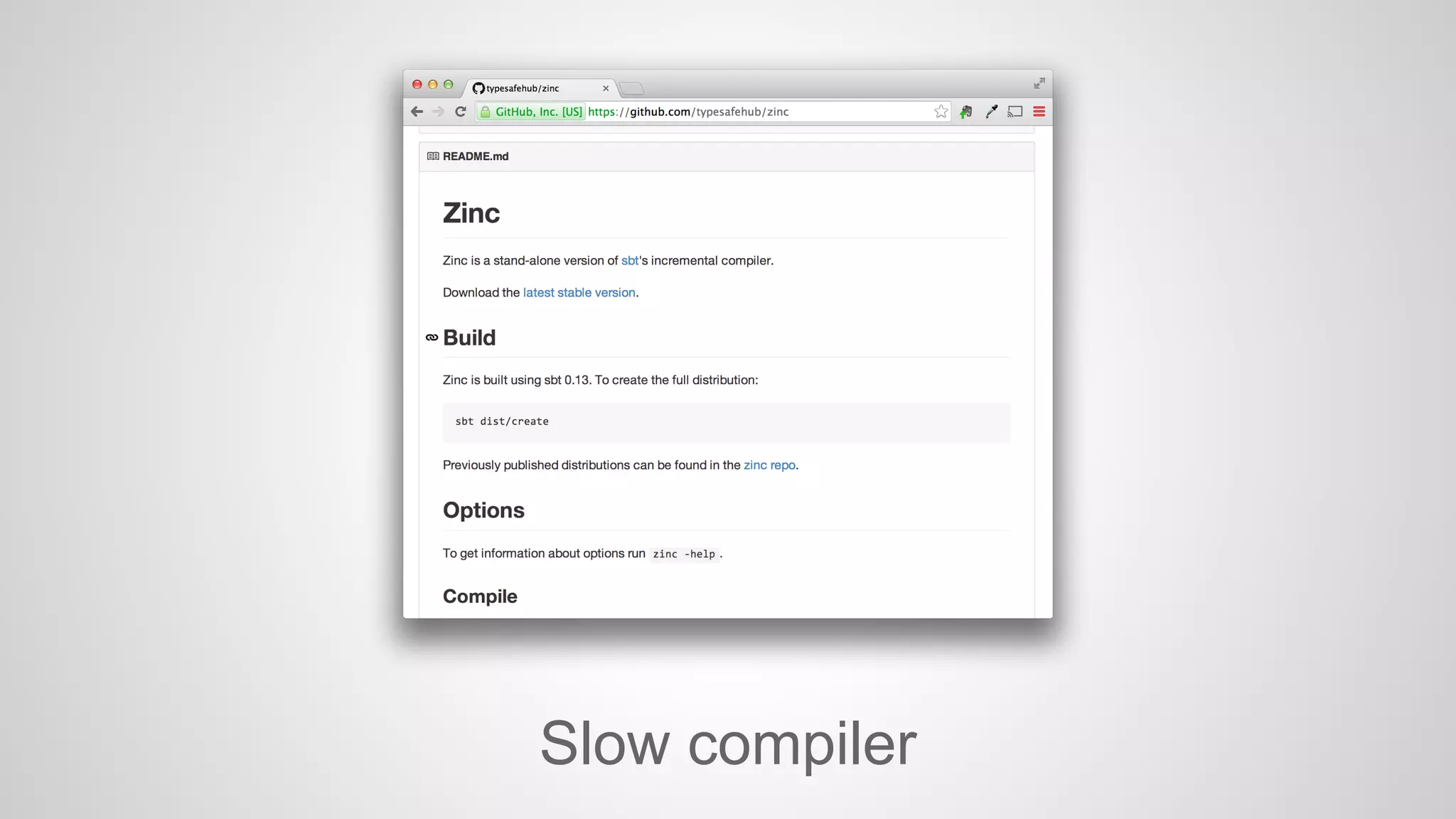 Slow compiler 
 