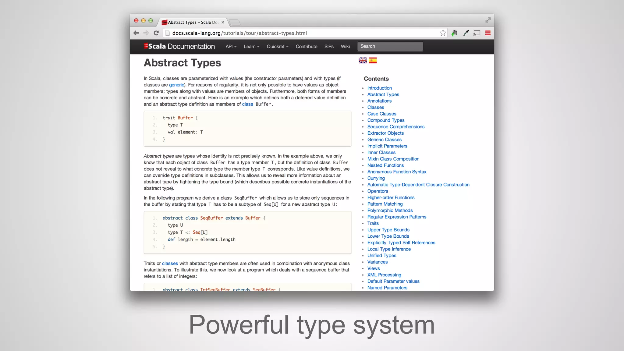 Powerful type system 
 