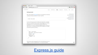 Express.js guide 
 