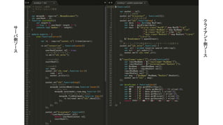 サ
ー
バ
側
ソ
ー
ス
ク
ラ
イ
ア
ン
ト
側
ソ
ー
ス
 