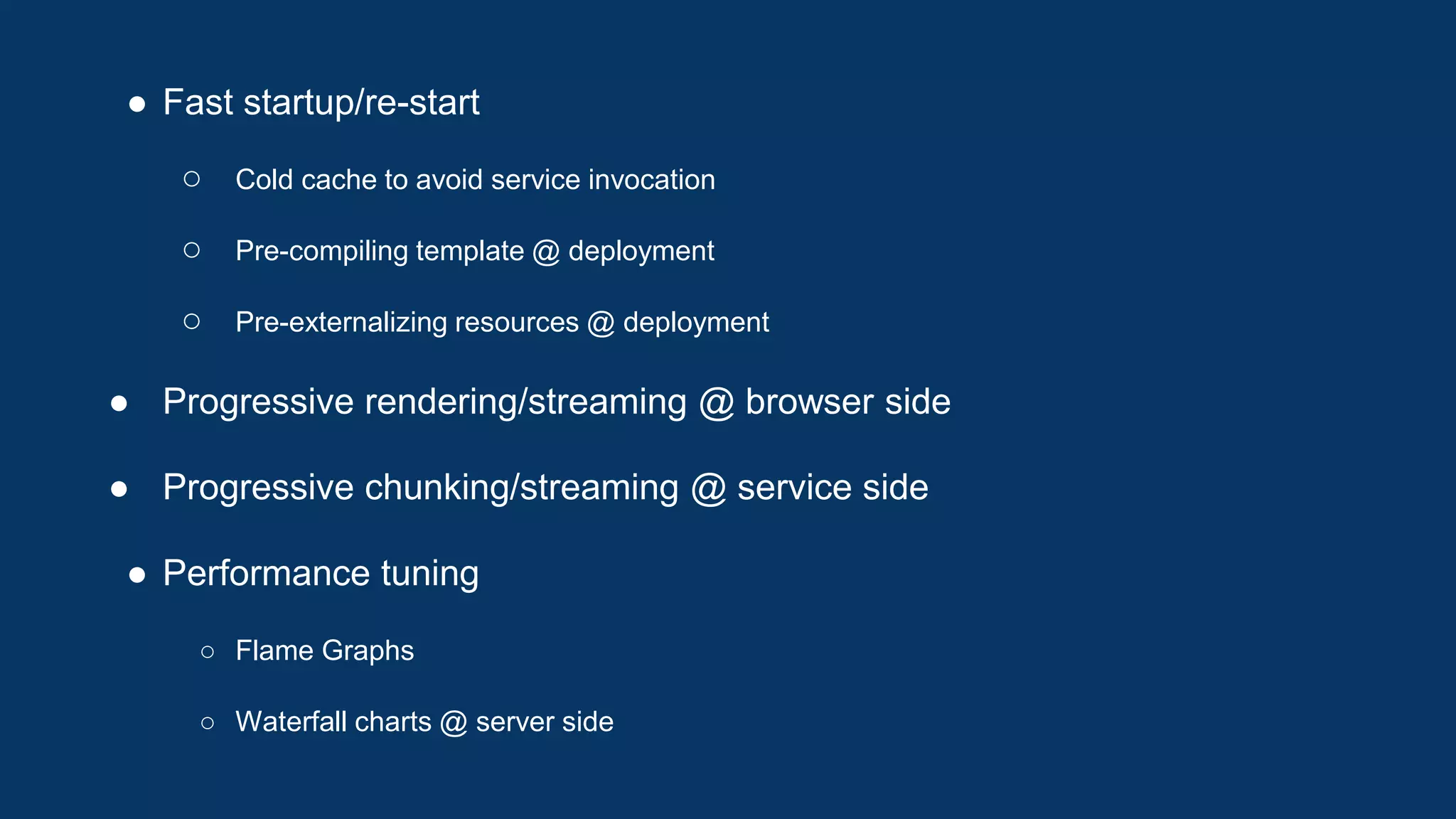 Why not deploy everything
at once?
 