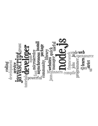 Node.js expressed in word clouds | PDF