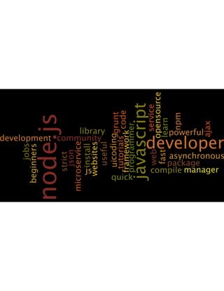 Node.js expressed in word clouds | PDF