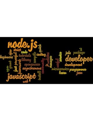 Node.js expressed in word clouds | PDF