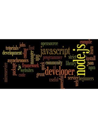 Node.js expressed in word clouds | PDF
