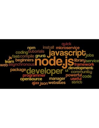 Node.js expressed in word clouds | PDF