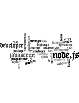 Node.js expressed in word clouds | PDF