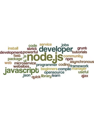 Node.js expressed in word clouds | PDF
