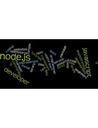 Node.js expressed in word clouds | PDF