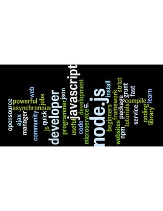 Node.js expressed in word clouds | PDF