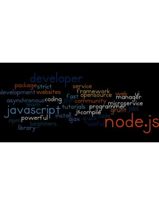 Node.js expressed in word clouds | PDF