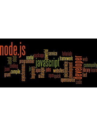 Node.js expressed in word clouds | PDF