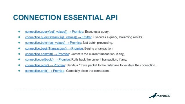 Building Better Node Js Applications On Mariadb