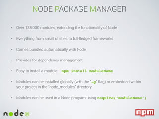 An introduction to Node.js