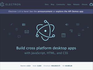 Node.jsでデータ収集して デスクトップアプリを作ろう！