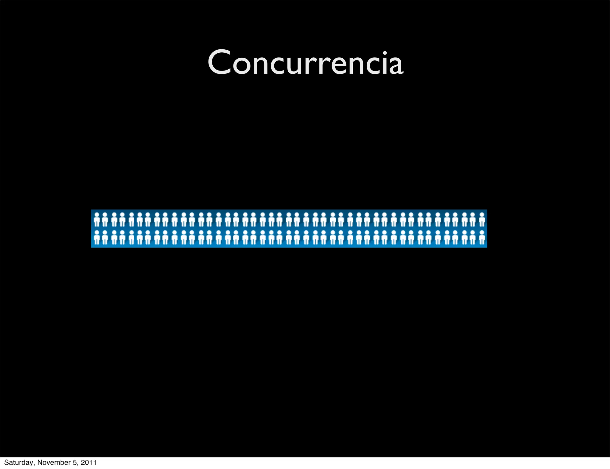 Concurrencia




Saturday, November 5, 2011
 