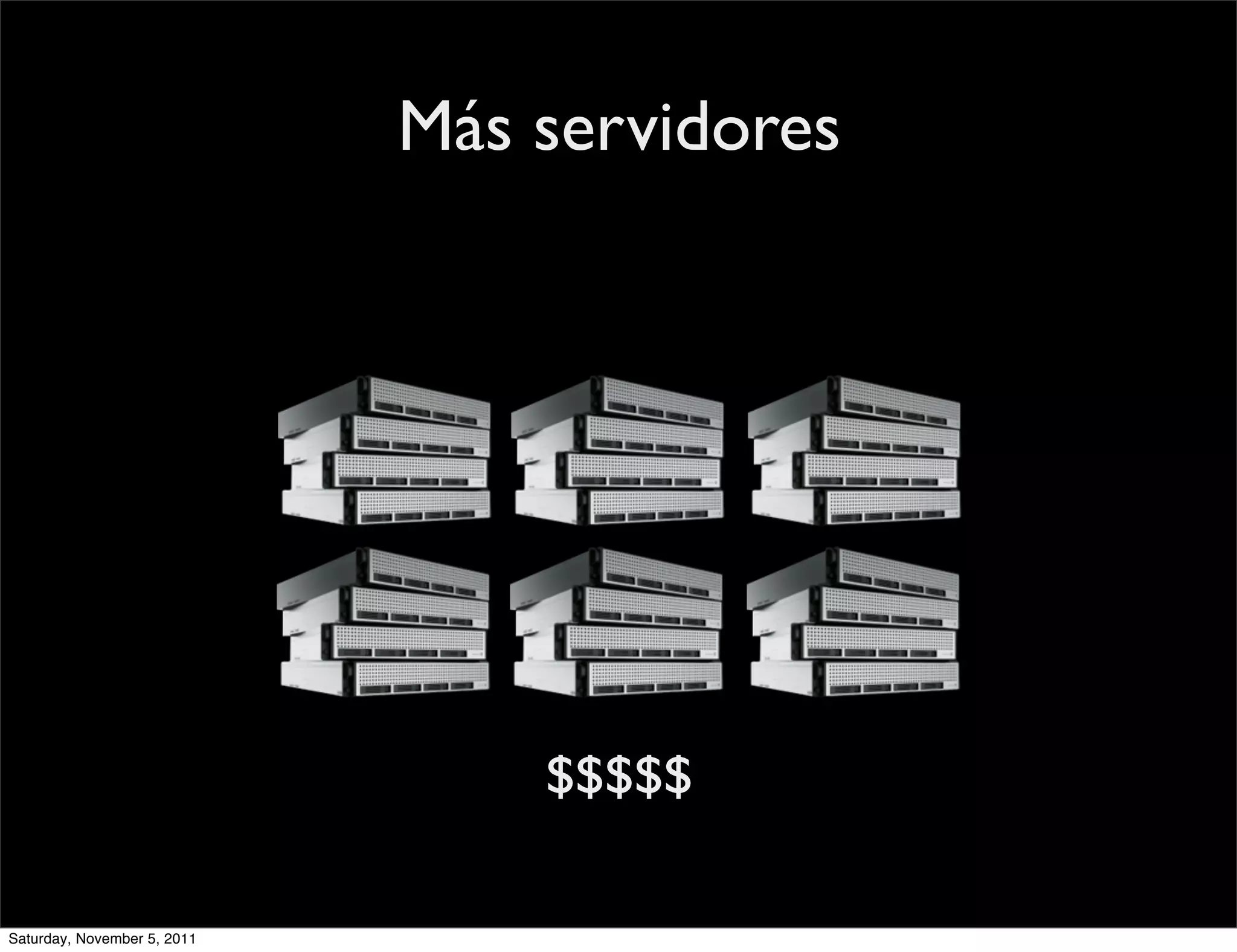 Más servidores




                                 $$$$$

Saturday, November 5, 2011
 
