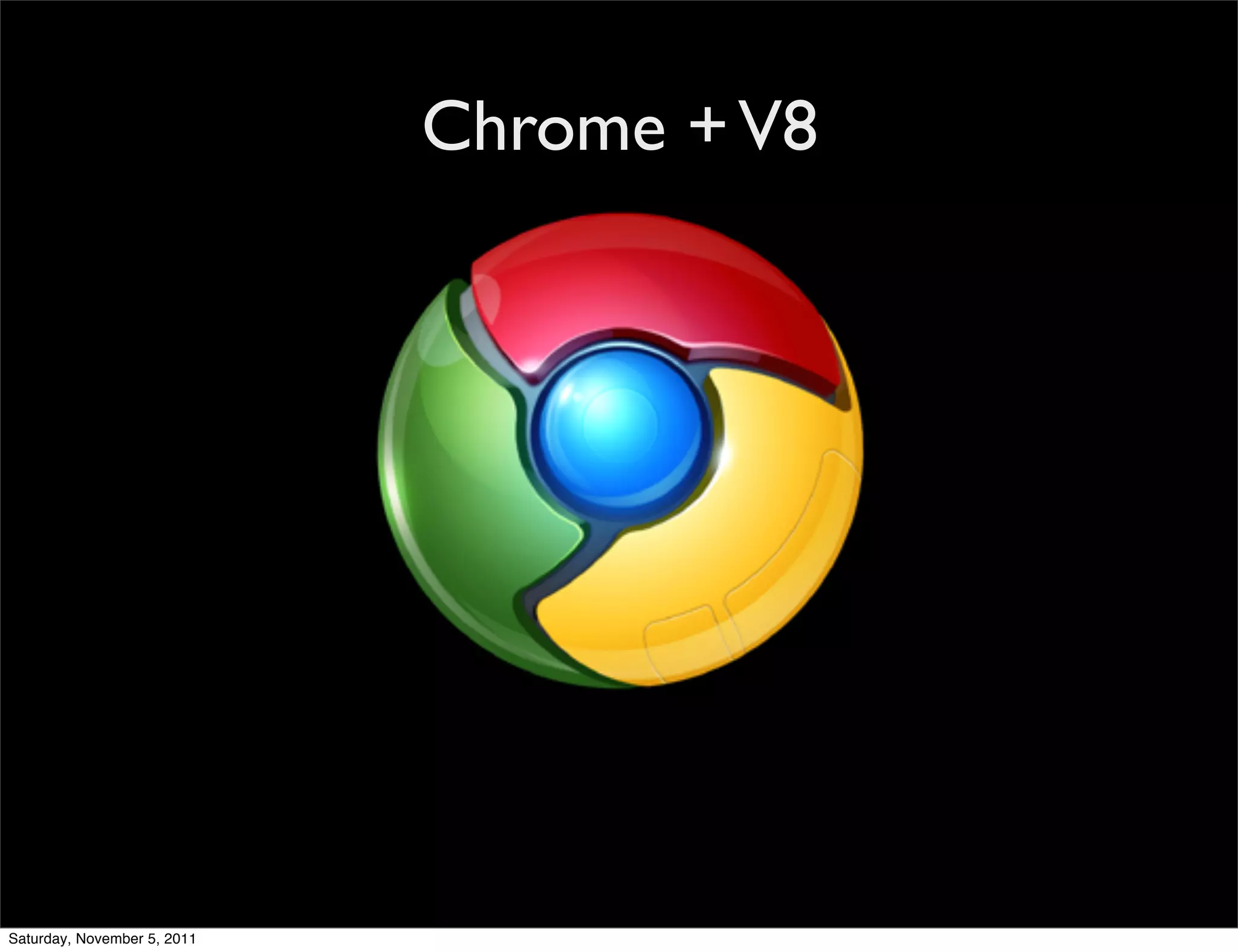 Chrome + V8




Saturday, November 5, 2011
 