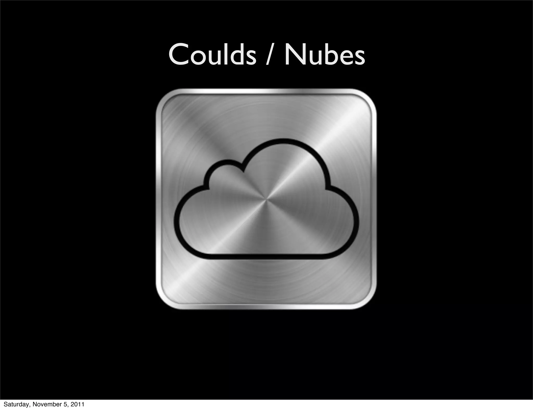 Coulds / Nubes




Saturday, November 5, 2011
 