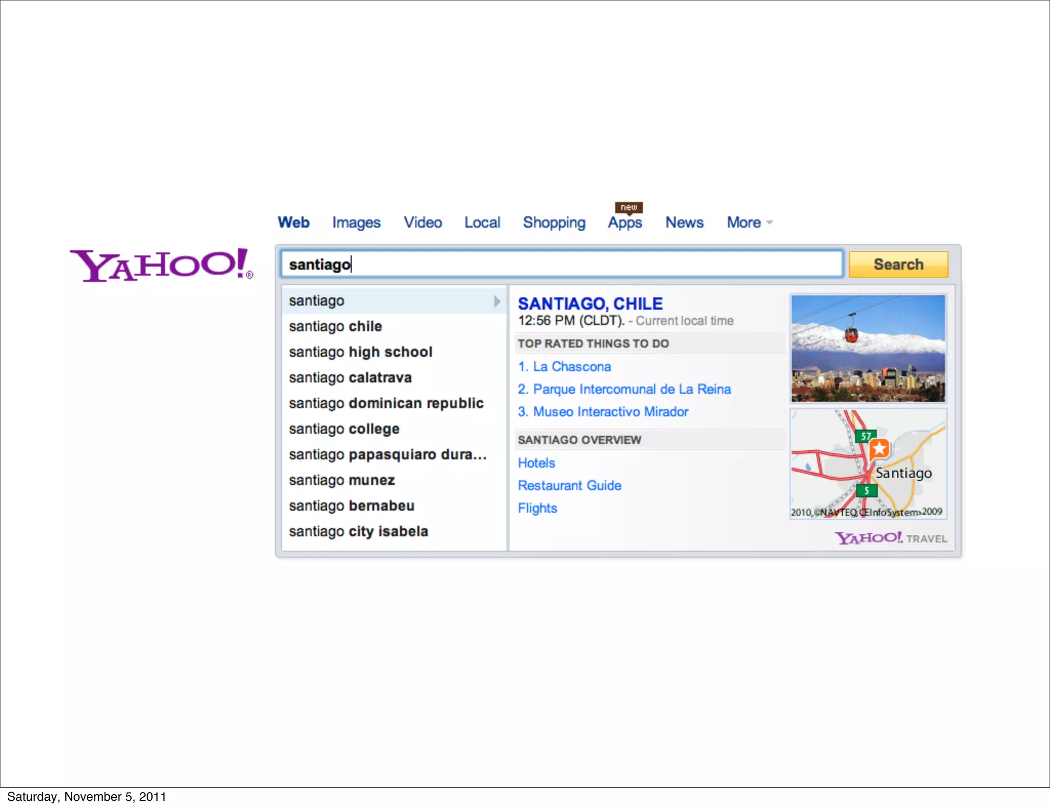 Saturday, November 5, 2011
 