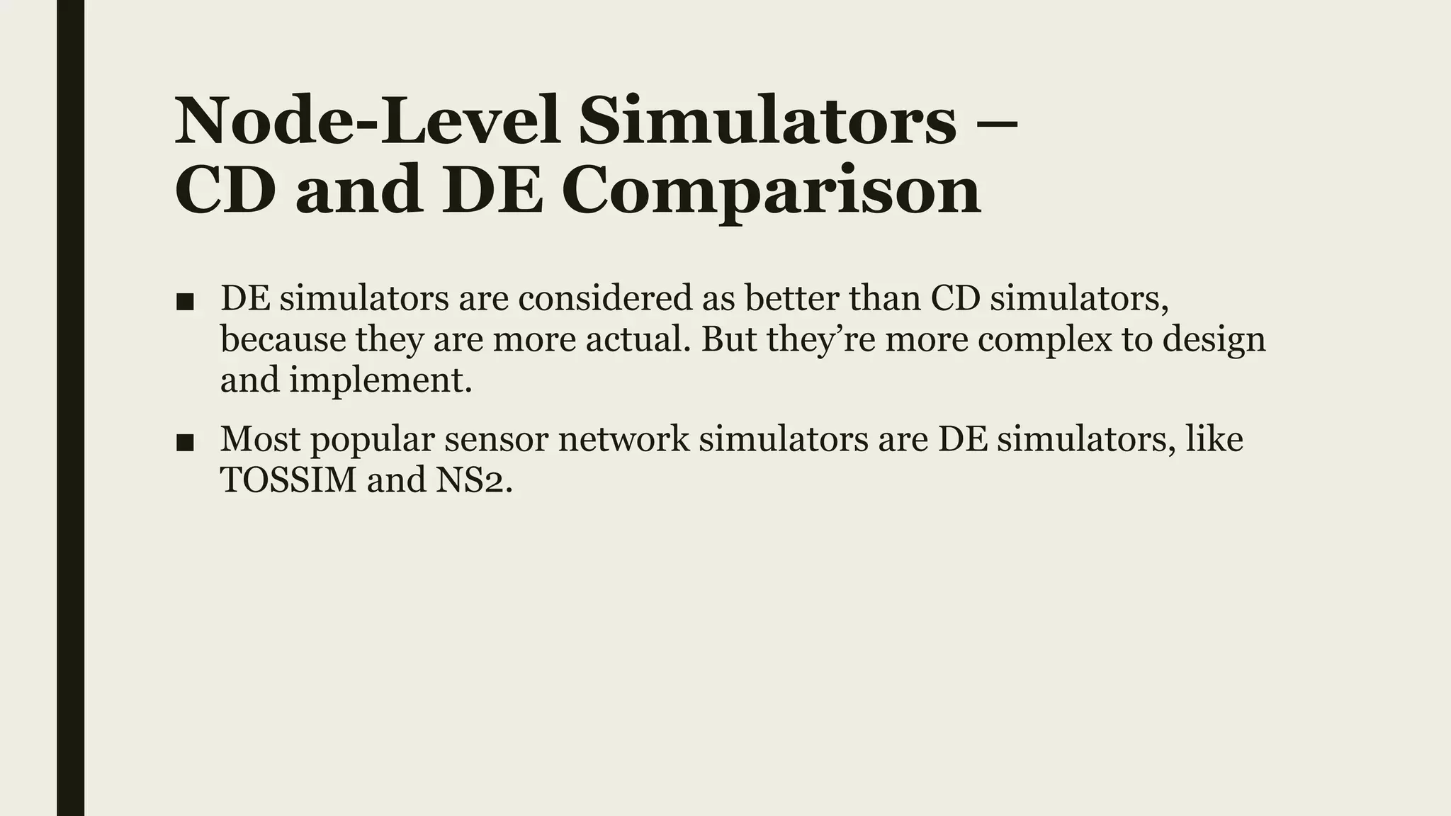 Node level simulators | PPTX | Internet of Things | Internet