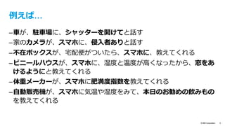 text
© IBM Corporation 6
ちょっと考えてみてください…
○○が、
○○に、
○○と話す
 