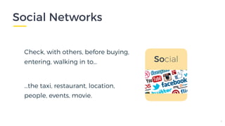 Two-sided market characteristics
•  Benefits of scale: fix set-up cost and variable revenue;
•  Network effect: value for individual users depends on
total number of users;
•  Cross-network effect: attracting more users on one side
increase value on other side.

5
Market
Characteristics
•  Freemium: charge below cost for basic services and
earn money with value-add services;
•  Cost transfer: charge cost to the party with the
highest willingness to pay;
•  Information as a service: add value by providing
information about other side (e.g. reputation), or help
parties get an overview of all transaction.
Typical
strategies
 