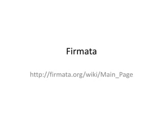Firmata
http://firmata.org/wiki/Main_Page
 