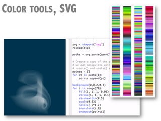 COLOR TOOLS, SVG
 