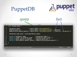 PuppetDB 
 