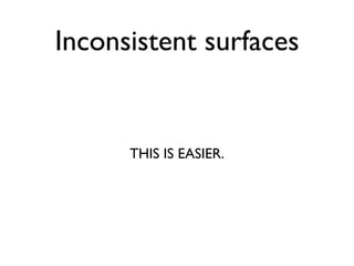 Inconsistent surfaces


      THIS IS EASIER.
 