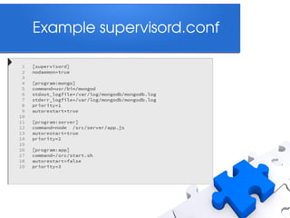 Example supervisord.conf

 