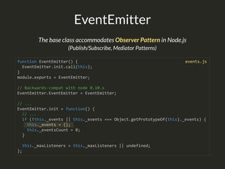 Node.js Event Loop & EventEmitter