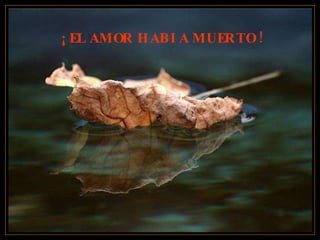 ¡ EL AMOR HABIA MUERTO ! 