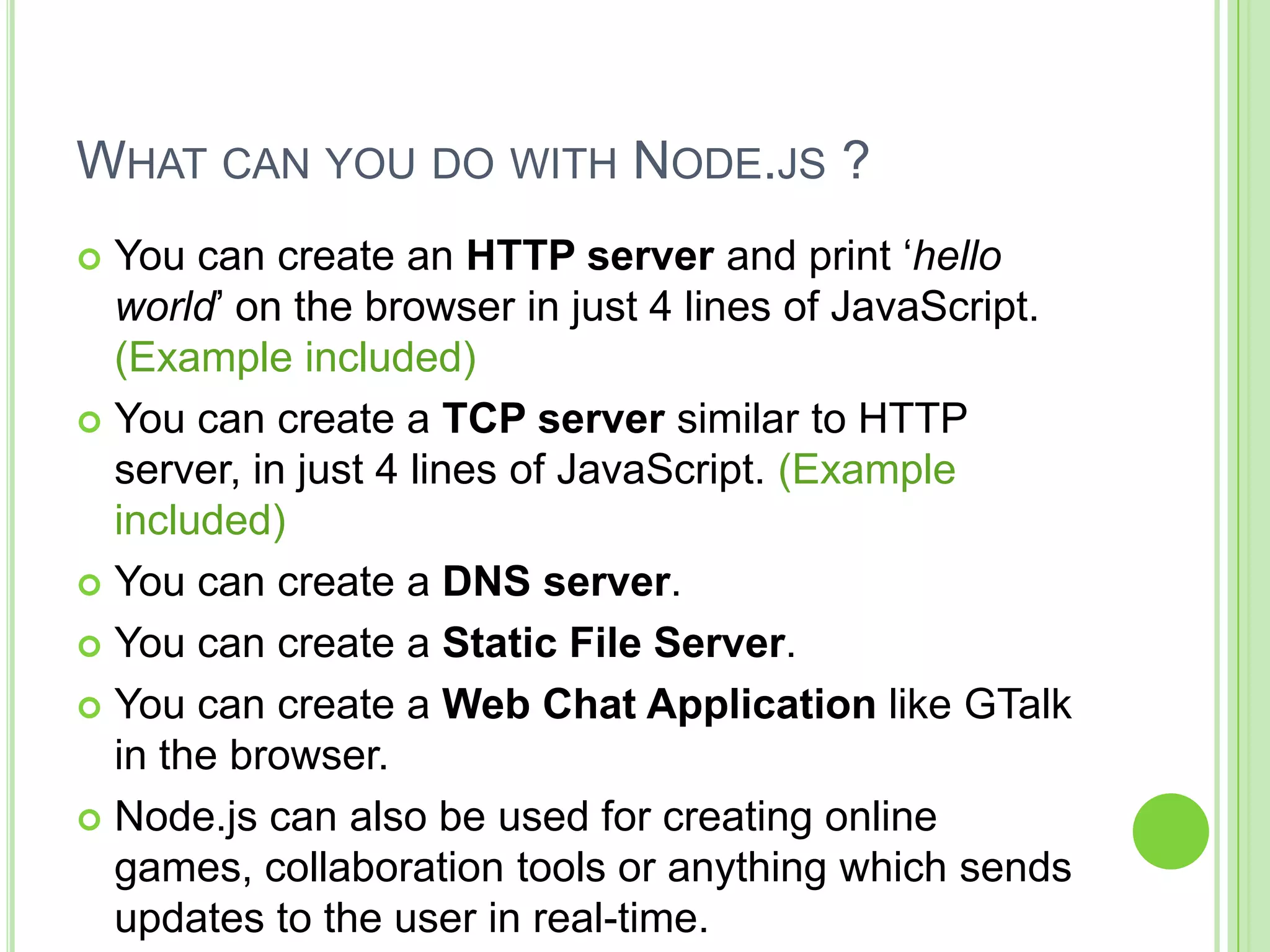 Introduction to Node.js